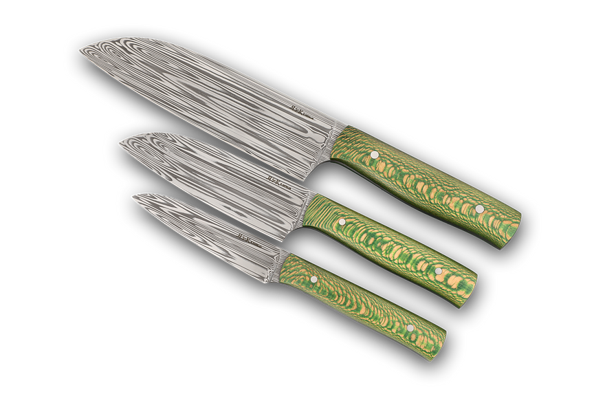 Set Santoku Full Tang