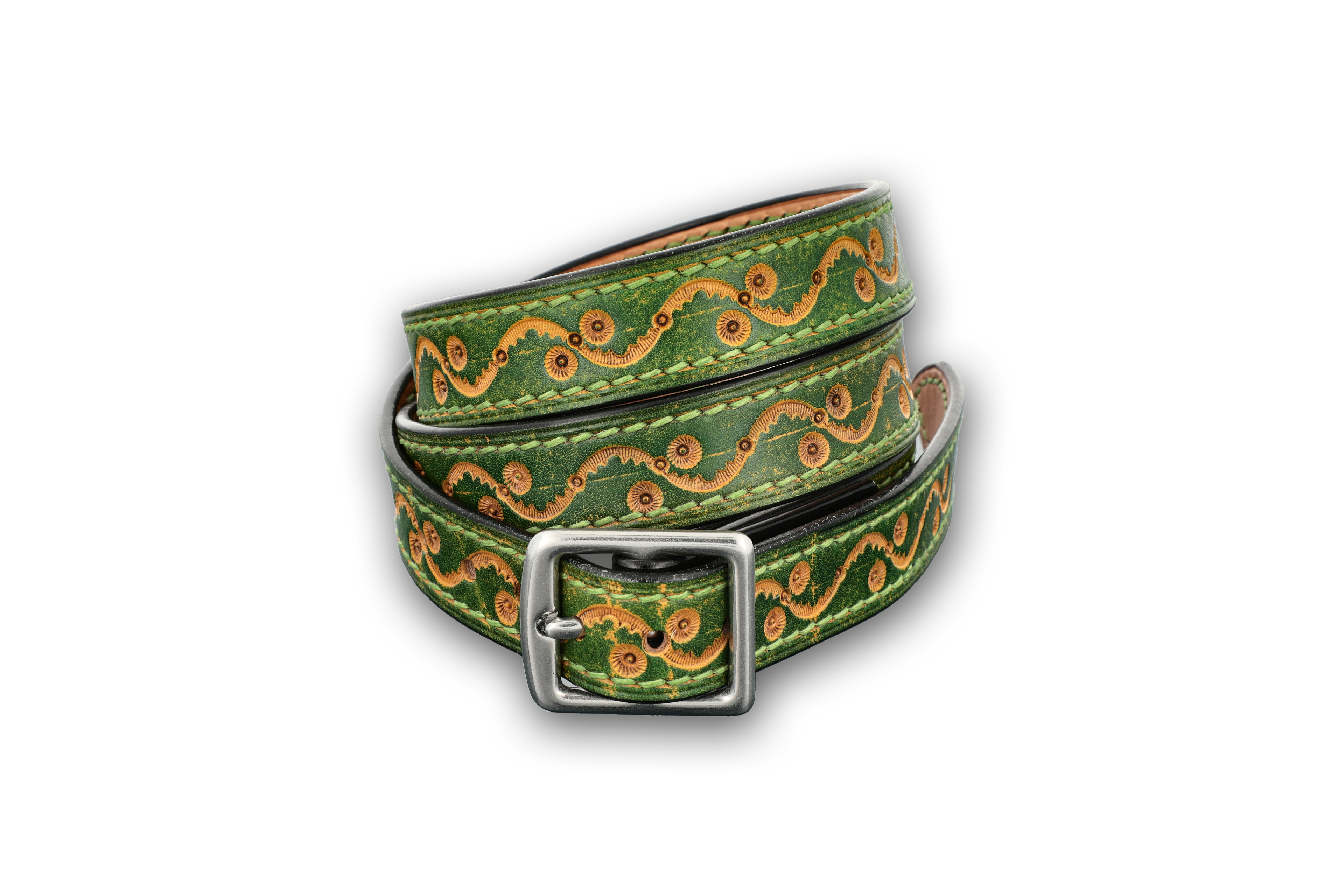 Handmade leather belt