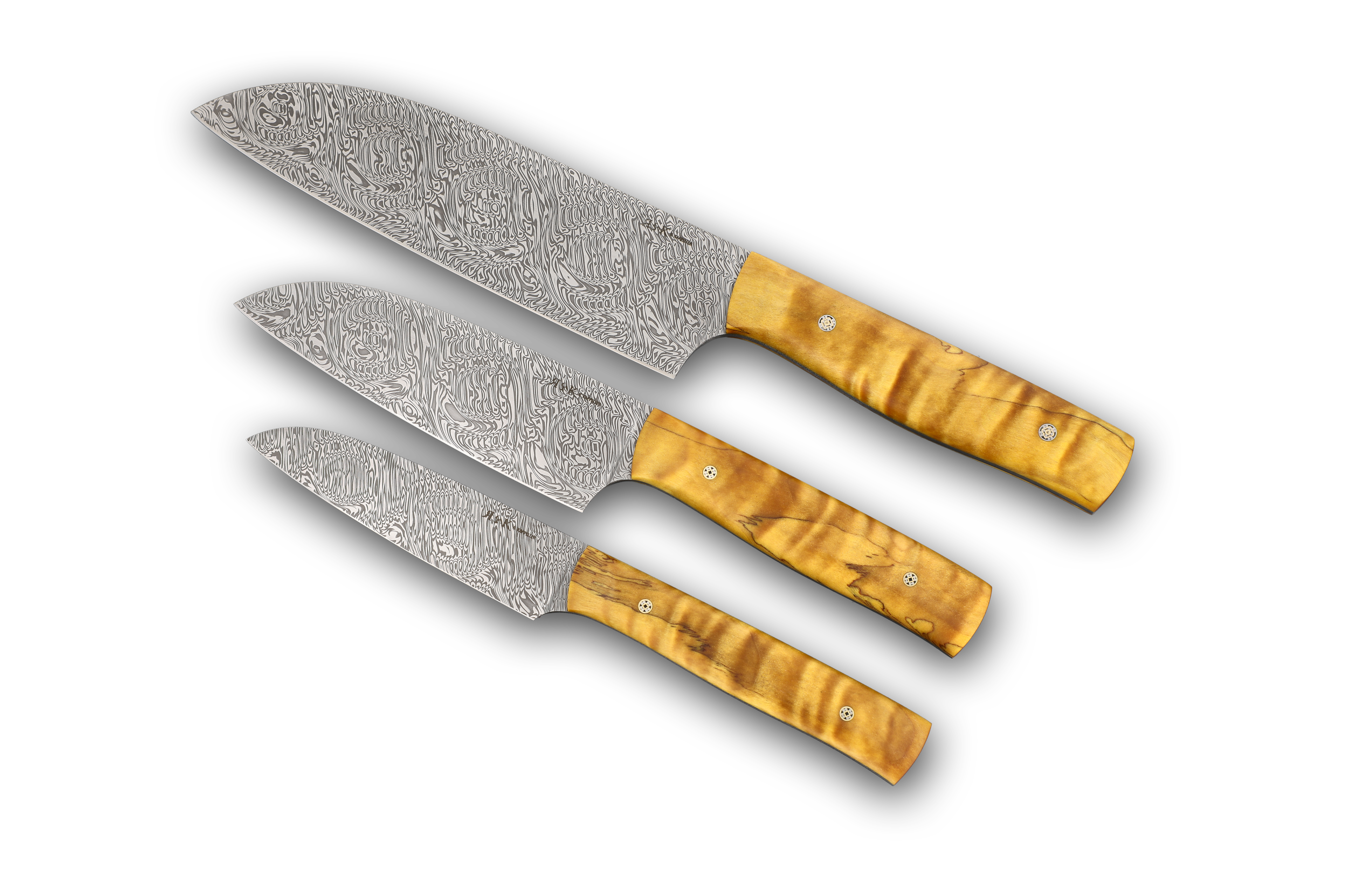 Set of Full Tang Kitchen Knives