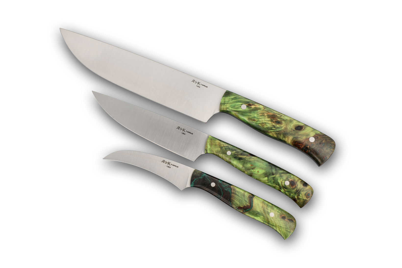 Set Küchenmesser Flach-Erl