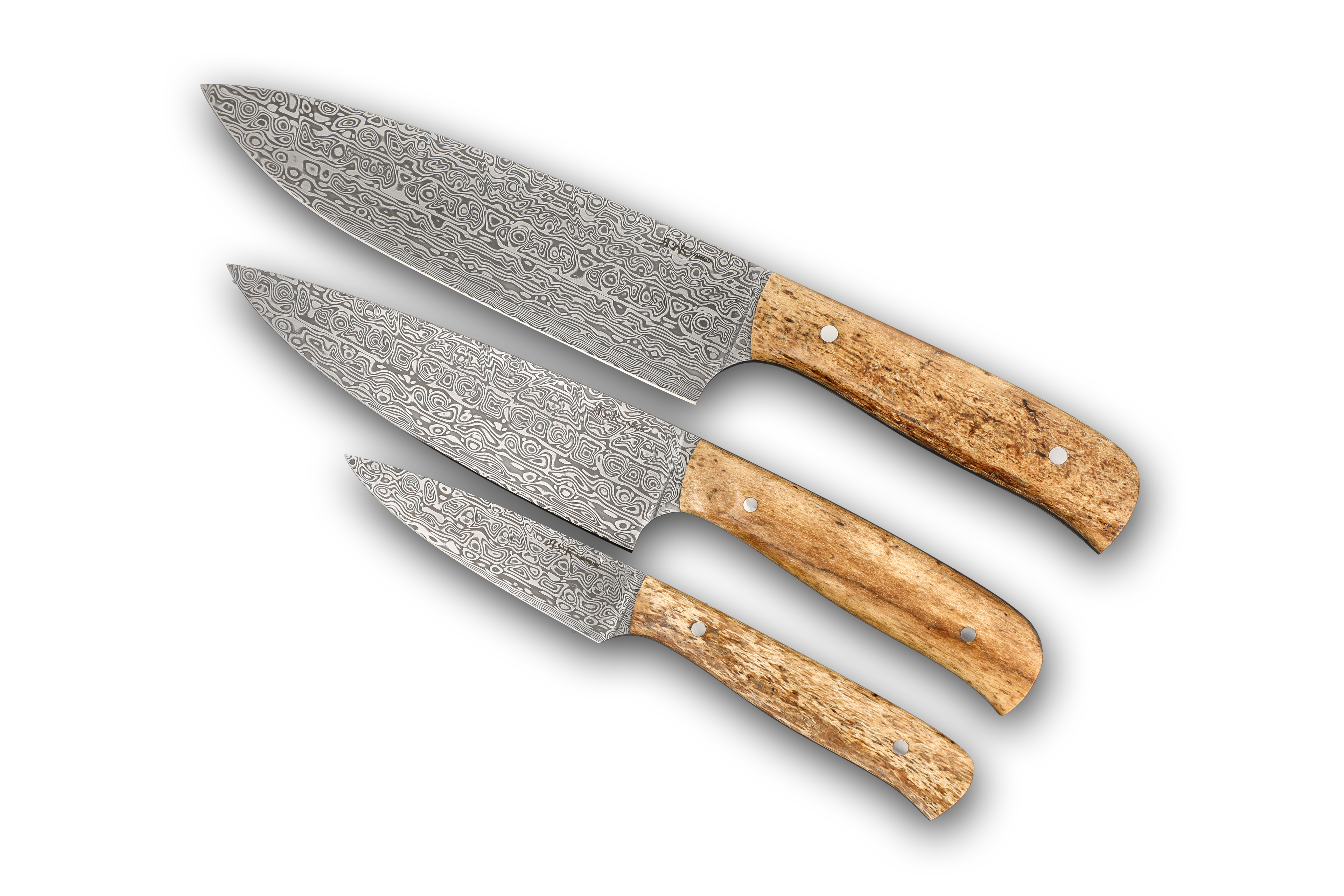 Set of Full Tang Kitchen Knives